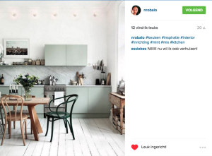 Instagram keuken voorbeeld Socialfabriek 2