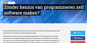 Zonder kennis van programmeren zelf software maken