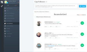 Crowdfire meer volgers Twitter 2