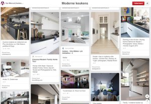 Pinterest voorbeeld keukenleverancier