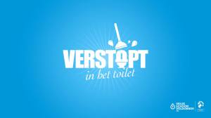 Verstopt in het toilet