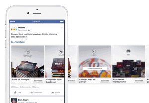 Facebook carrousel advertentie socialfabriek